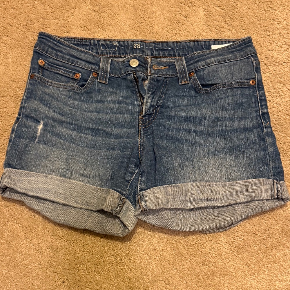 Levi's Blue Denim Jean Shorts